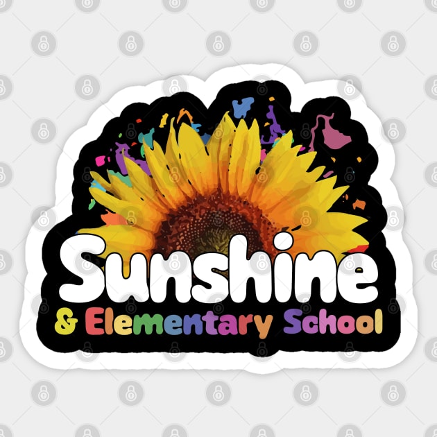 Sunshine and Elementary School Sticker by PunnyPoyoShop